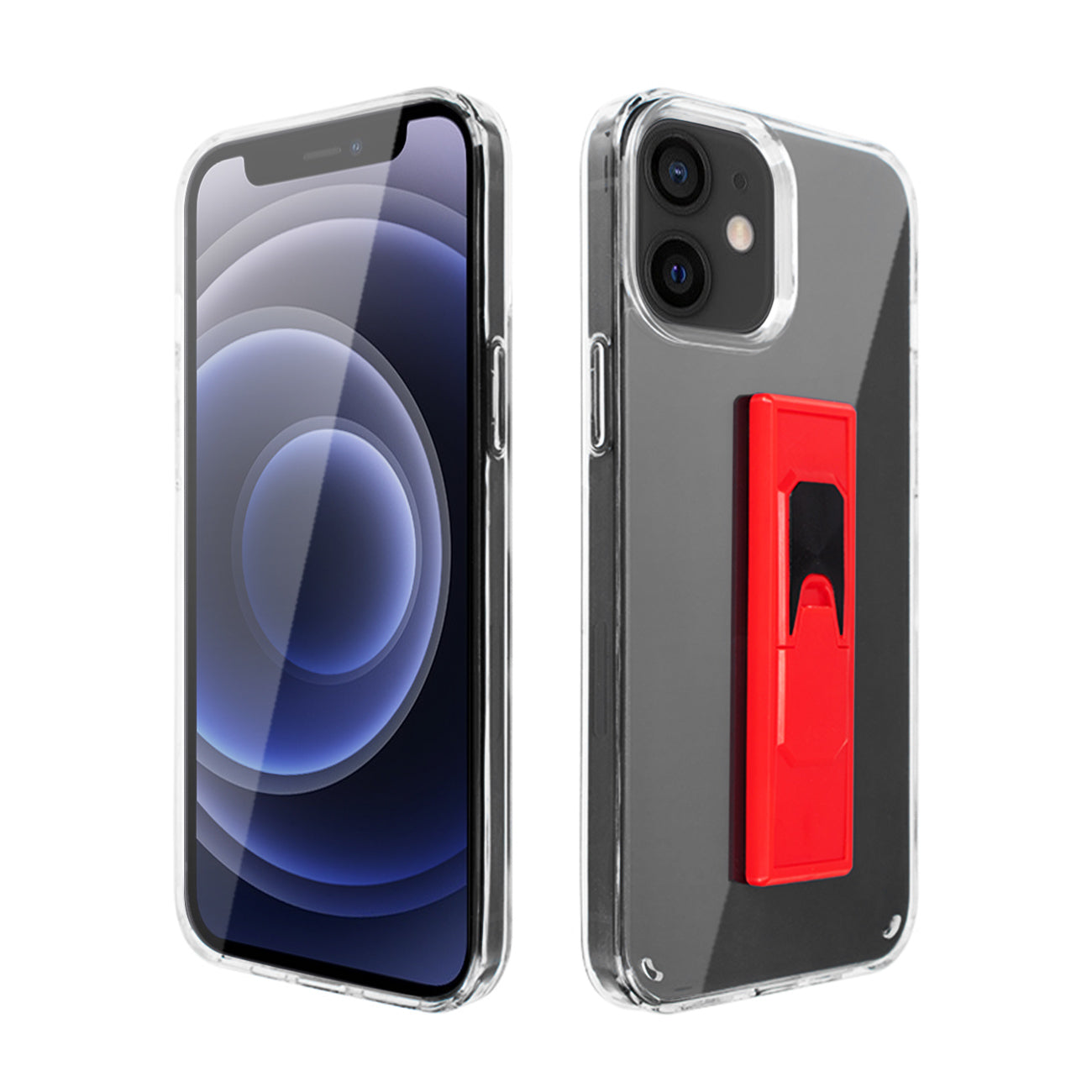 TPU Bumper Shockproof Case With Embedded Coil APPLE IPHONE 12 MINI In Red